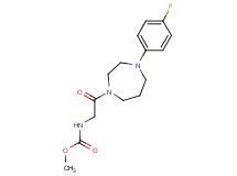 methyl {2-[4-(4-fluorophenyl)-1,4-diazepan-1-yl]-2-oxoethyl}carbamate