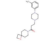 7-{3-[4-(3-methylphenyl)-1-piperazinyl]propanoyl}-1-oxa-7-azaspiro[3.5]nonane