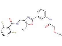 2,6-difluoro-N-[(2-{3-[(methoxyacetyl)amino]phenyl}-5-methyl-1,3-oxazol-4-yl)methyl]benzamide