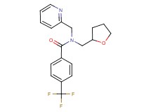 N-(pyridin-2-ylmethyl)-N-(tetrahydrofuran-2-ylmethyl)-4-(trifluoromethyl)benzamide