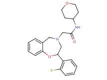 2-[2-(2-fluorophenyl)-2,3-dihydro-1,4-benzoxazepin-4(5H)-yl]-N-(tetrahydro-2H-pyran-4-yl)acetamide