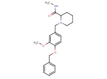 1-[4-(benzyloxy)-3-methoxybenzyl]-N-methylpiperidine-2-carboxamide
