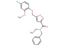 N-benzyl-5-[(4-chloro-2-methoxyphenoxy)methyl]-N-ethyl-3-isoxazolecarboxamide