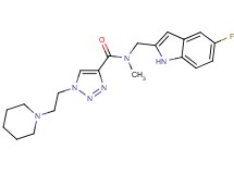 N-[(5-fluoro-1H-indol-2-yl)methyl]-N-methyl-1-[2-(1-piperidinyl)ethyl]-1H-1,2,3-triazole-4-carboxamide