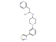 N-(1-methyl-2-pyridin-3-ylethyl)-1-[3-(1,3-thiazol-4-yl)phenyl]piperidin-4-amine