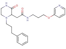 2-[3-oxo-1-(3-phenylpropyl)-2-piperazinyl]-N-[3-(3-pyridinyloxy)propyl]acetamide