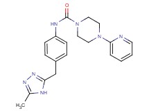 N-{4-[(5-methyl-4H-1,2,4-triazol-3-yl)methyl]phenyl}-4-pyridin-2-ylpiperazine-1-carboxamide