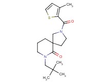 7-(2,2-dimethylpropyl)-2-[(3-methyl-2-thienyl)carbonyl]-2,7-diazaspiro[4.5]decan-6-one
