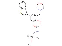 2-[4-(1-benzothien-3-yl)-2-(4-morpholinylmethyl)phenoxy]-N-(2-methoxy-2-methylpropyl)acetamide