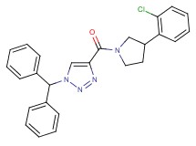 4-{[3-(2-chlorophenyl)-1-pyrrolidinyl]carbonyl}-1-(diphenylmethyl)-1H-1,2,3-triazole