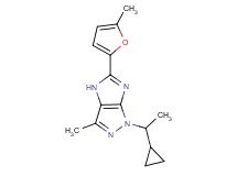 1-(1-cyclopropylethyl)-3-methyl-5-(5-methyl-2-furyl)-1,4-dihydroimidazo[4,5-c]pyrazole