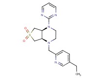 (4aS*,7aR*)-1-[(5-ethylpyridin-2-yl)methyl]-4-pyrimidin-2-yloctahydrothieno[3,4-b]pyrazine 6,6-dioxide