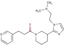 N,N-dimethyl-2-{2-[1-(3-pyridin-3-ylpropanoyl)piperidin-3-yl]-1H-imidazol-1-yl}ethanamine