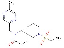 8-(ethylsulfonyl)-2-[(5-methyl-2-pyrazinyl)methyl]-2,8-diazaspiro[5.5]undecan-3-one