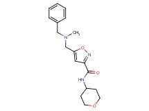 5-{[benzyl(methyl)amino]methyl}-N-(tetrahydro-2H-pyran-4-yl)-3-isoxazolecarboxamide