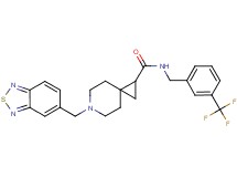 6-(2,1,3-benzothiadiazol-5-ylmethyl)-N-[3-(trifluoromethyl)benzyl]-6-azaspiro[2.5]octane-1-carboxamide