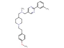 ({1-[2-(4-methoxyphenyl)ethyl]-4-piperidinyl}methyl)methyl{[2-(3-methylphenyl)-5-pyrimidinyl]methyl}amine