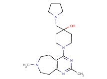 1-(2,7-dimethyl-6,7,8,9-tetrahydro-5H-pyrimido[4,5-d]azepin-4-yl)-4-(pyrrolidin-1-ylmethyl)piperidin-4-ol