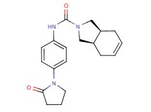 (3aR*,7aS*)-N-[4-(2-oxopyrrolidin-1-yl)phenyl]-1,3,3a,4,7,7a-hexahydro-2H-isoindole-2-carboxamide