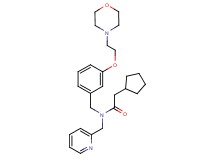2-cyclopentyl-N-{3-[2-(4-morpholinyl)ethoxy]benzyl}-N-(2-pyridinylmethyl)acetamide