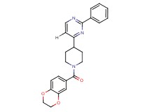 4-[1-(2,3-dihydro-1,4-benzodioxin-6-ylcarbonyl)-4-piperidinyl]-2-phenylpyrimidine