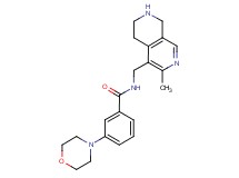 N-[(3-methyl-5,6,7,8-tetrahydro-2,7-naphthyridin-4-yl)methyl]-3-(4-morpholinyl)benzamide dihydrochloride