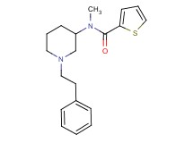 N-methyl-N-[1-(2-phenylethyl)-3-piperidinyl]-2-thiophenecarboxamide