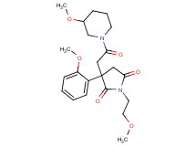 1-(2-methoxyethyl)-3-(2-methoxyphenyl)-3-[2-(3-methoxy-1-piperidinyl)-2-oxoethyl]-2,5-pyrrolidinedione
