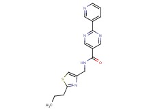 N-[(2-propyl-1,3-thiazol-4-yl)methyl]-2-(3-pyridinyl)-5-pyrimidinecarboxamide