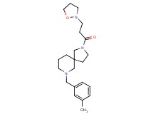 2-[3-(2-isoxazolidinyl)propanoyl]-7-(3-methylbenzyl)-2,7-diazaspiro[4.5]decane