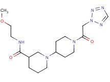 N-(2-methoxyethyl)-1'-(2H-tetrazol-2-ylacetyl)-1,4'-bipiperidine-3-carboxamide