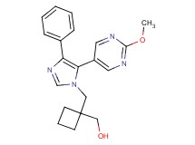 (1-{[5-(2-methoxypyrimidin-5-yl)-4-phenyl-1H-imidazol-1-yl]methyl}cyclobutyl)methanol