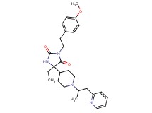 5-ethyl-3-[2-(4-methoxyphenyl)ethyl]-5-{1-[1-methyl-2-(2-pyridinyl)ethyl]-4-piperidinyl}-2,4-imidazolidinedione