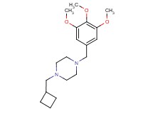 1-(cyclobutylmethyl)-4-(3,4,5-trimethoxybenzyl)piperazine trifluoroacetate