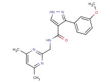 N-[(4,6-dimethyl-2-pyrimidinyl)methyl]-3-(3-methoxyphenyl)-1H-pyrazole-4-carboxamide
