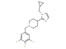 4-[1-(cyclopropylmethyl)-1H-imidazol-2-yl]-1-(3,4,5-trifluorobenzyl)piperidine