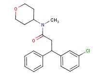 3-(3-chlorophenyl)-N-methyl-3-phenyl-N-(tetrahydro-2H-pyran-4-yl)propanamide