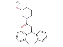 1-(10,11-dihydro-5H-dibenzo[a,d][7]annulen-5-ylacetyl)-3-methoxypiperidine