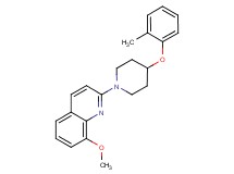 8-methoxy-2-[4-(2-methylphenoxy)-1-piperidinyl]quinoline