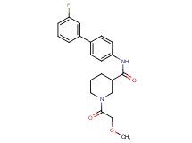N-(3'-fluoro-4-biphenylyl)-1-(methoxyacetyl)-3-piperidinecarboxamide