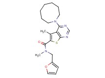 4-(1-azocanyl)-N-(2-furylmethyl)-N,5-dimethylthieno[2,3-d]pyrimidine-6-carboxamide