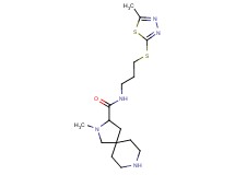 2-methyl-N-{3-[(5-methyl-1,3,4-thiadiazol-2-yl)thio]propyl}-2,8-diazaspiro[4.5]decane-3-carboxamide dihydrochloride