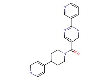 2-(3-pyridinyl)-5-{[4-(4-pyridinyl)-1-piperidinyl]carbonyl}pyrimidine