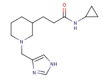 N-cyclopropyl-3-[1-(1H-imidazol-4-ylmethyl)-3-piperidinyl]propanamide