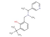 2-tert-butyl-6-{[methyl(1-pyridin-3-ylethyl)amino]methyl}phenol