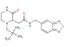 N-(2,1,3-benzothiadiazol-5-ylmethyl)-2-[1-(2,2-dimethylpropyl)-3-oxo-2-piperazinyl]acetamide