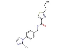 N-[4-(2-methyl-1H-imidazol-1-yl)benzyl]-2-propyl-1,3-thiazole-4-carboxamide