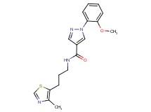 1-(2-methoxyphenyl)-N-[3-(4-methyl-1,3-thiazol-5-yl)propyl]-1H-pyrazole-4-carboxamide