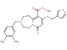 methyl 3-(3,4-dimethylbenzyl)-7-oxo-9-(3-thienylmethoxy)-1,2,3,4,5,7-hexahydropyrido[1,2-d][1,4]diazepine-10-carboxylate