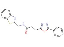 N-(1,3-benzothiazol-2-ylmethyl)-3-(5-phenyl-1,3,4-oxadiazol-2-yl)propanamide